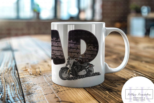 Biker Dad Mug – Father’s Day Gift – Motorcycle Lover Mug – 11oz Coffee Cup for Dad - Gift for him