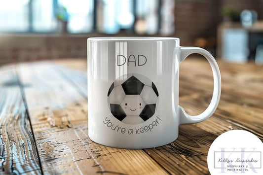 Sport Ball Pun Father's Day Mug - Sports Dad - Father's Day- Rubgy - Football - Tennis - cricket - Golf - Joke Gift - Dad joke