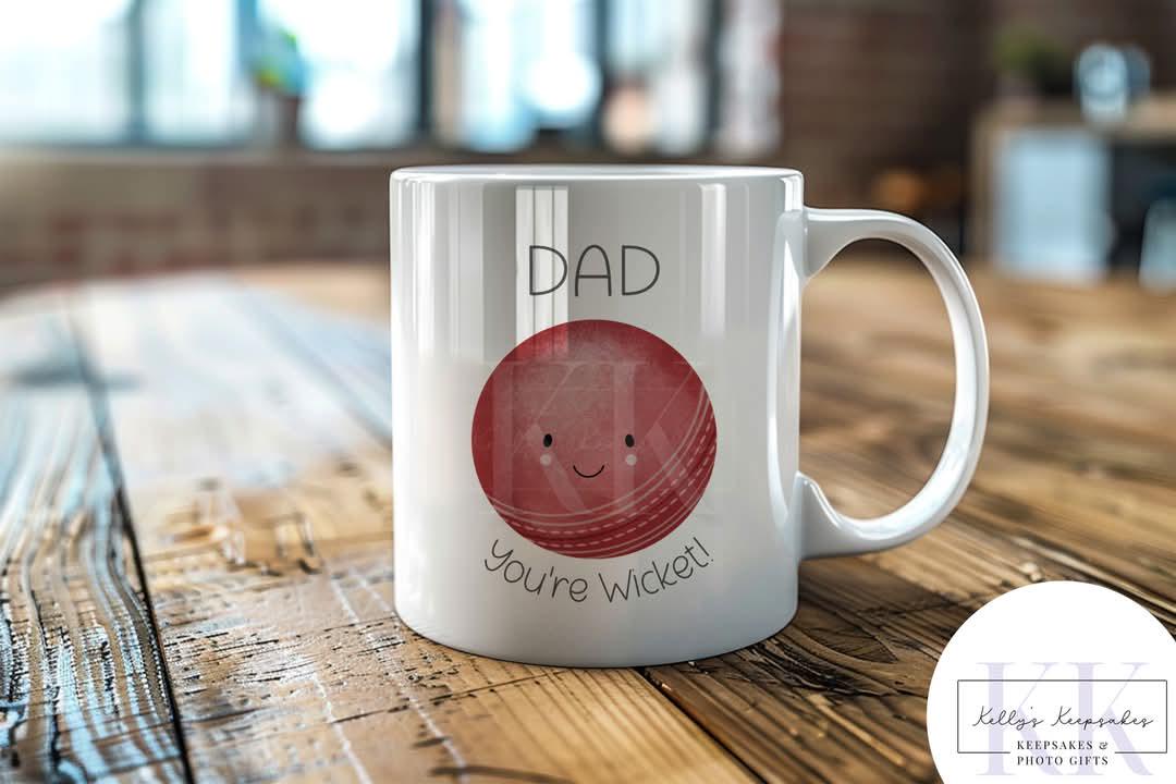 Sport Ball Pun Father's Day Mug - Sports Dad - Father's Day- Rubgy - Football - Tennis - cricket - Golf - Joke Gift - Dad joke