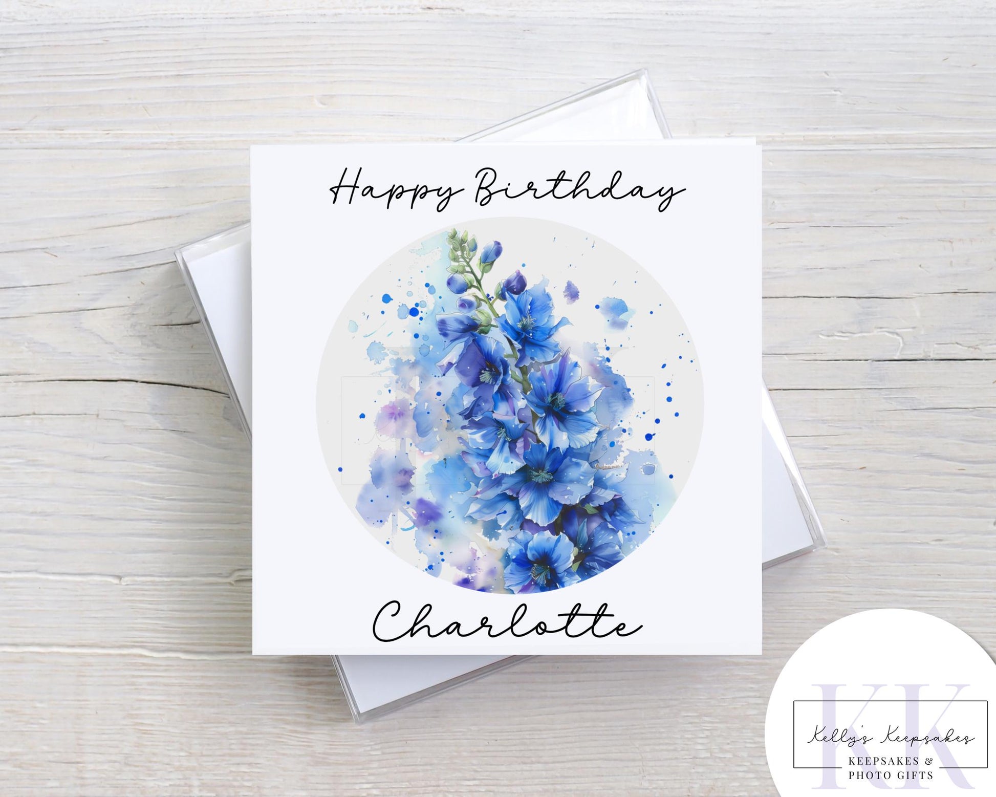 Birth Month Flowers Personalised Birthday Greeting Card - Birthday Card - Flower of month - Occasion Card - Card for her