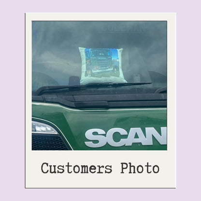 Custom Velvet Photo Cushion 40x40cm – Personalised Cushion with Your Photo – Choice of Back Colours – Includes Inner – Keepsake Gift