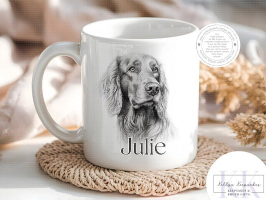 Personalised Irish Setter - Cushion - Mug - Travel Mug - Shopping Bag - Hot Water Bottle - Various Items - Personalised Gifts