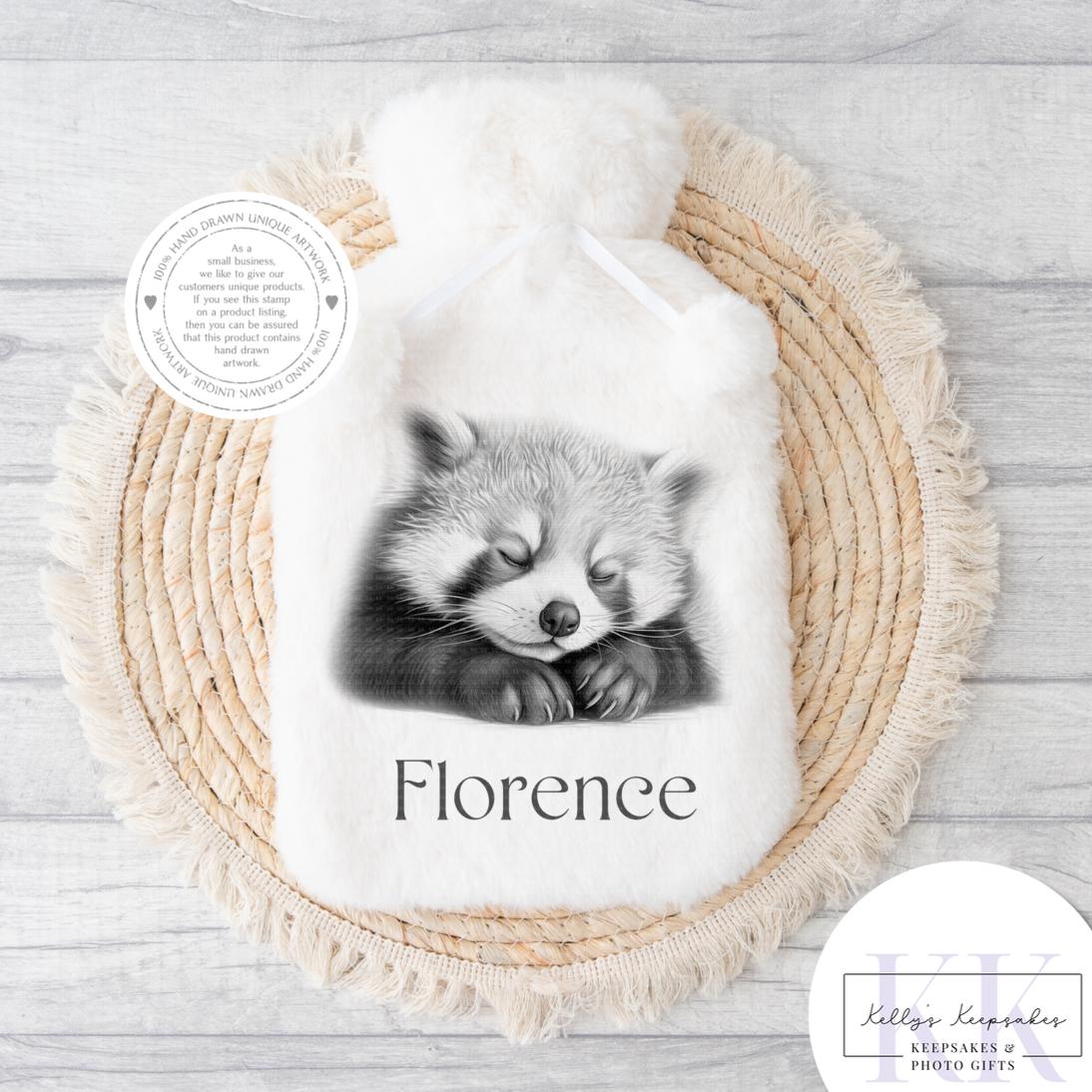 Personalised Sketchy Red Panda - Cushion - Mug - Travel Mug - Shopping Bag - Hot Water Bottle - Various Items - Personalised Gifts