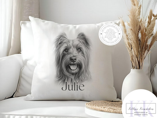 Personalised Sketchy Skye Terrier - Cushion - Mug - Travel Mug - Shopping Bag - Hot Water Bottle - Various Items - Personalised Gifts