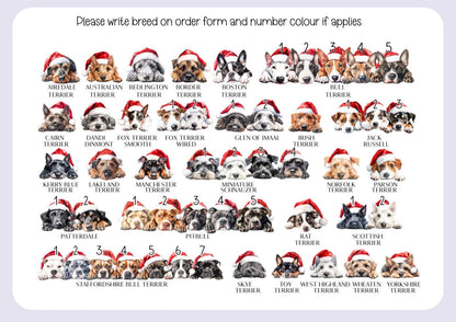 Personalised Dog Pet Stocking - Christmas Stocking for pets - various breeds ans colours - custom Santa sack for pets