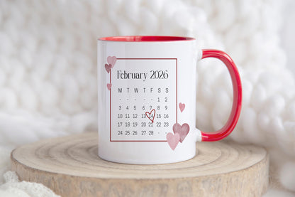 Valentines Day Photo Mug - First Valentines Day Together - 2026 - Custom Photo Mug