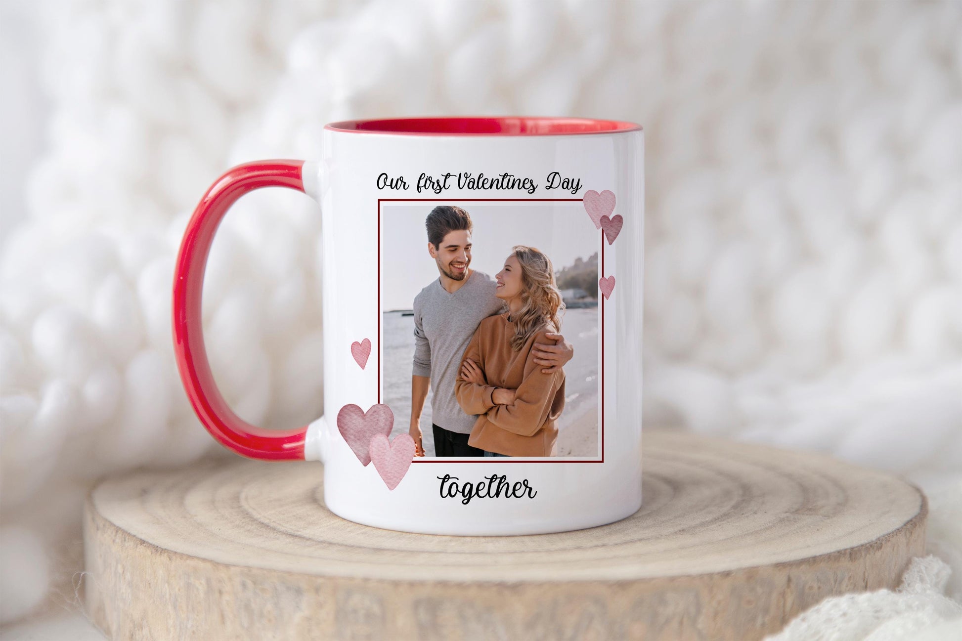 Valentines Day Photo Mug - First Valentines Day Together - 2026 - Custom Photo Mug