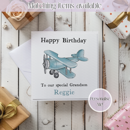 Personalised Transport Card - Custom Boat - Plane - Truck Card - Kids Card - Personalised Relation Card