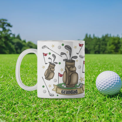 Personalised Golf Mug - Fathers Day - Golf Gift - Fishers Gift - Gift for him - Dad - Grandad
