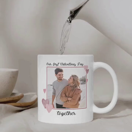 Valentines Day Photo Mug - First Valentines Day Together - 2026 - Custom Photo Mug