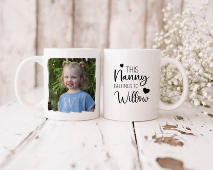 This [name] belongs to - grandad- mummy - daddy- photo mug -personalised mug