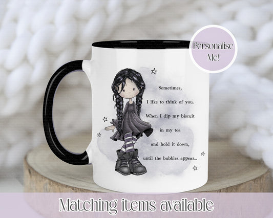 Goth Girl Mug - personalised alternative inspired mug - funny sweary quote