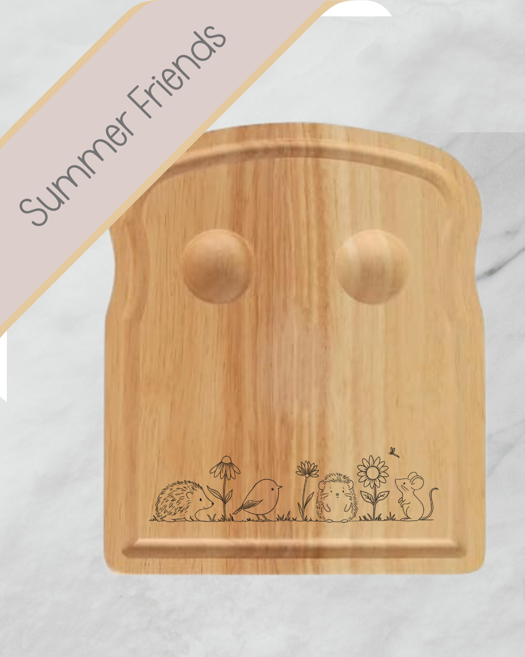 Personalised Wooden Egg Board - Custom Name with Cute Pony Design - Owl & Bunny Design -  Bunny and Chick Design - Breakfast Board for Kids