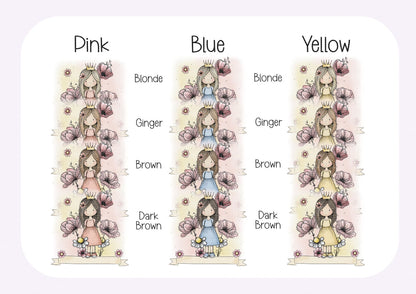 Personalised Princess Girl Birthday Badge  - 58mm custom badge