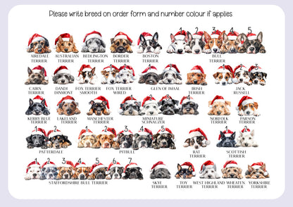 Personalised Dog Pet Stocking - Christmas Stocking for pets - various breeds ans colours - custom Santa sack for pets