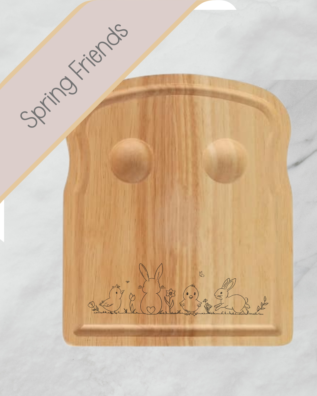 Personalised Wooden Egg Board - Custom Name with Cute Pony Design - Owl & Bunny Design -  Bunny and Chick Design - Breakfast Board for Kids