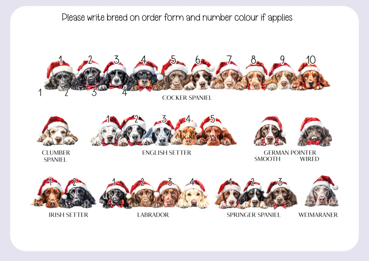 Personalised Dog Pet Stocking - Christmas Stocking for pets - various breeds ans colours - custom Santa sack for pets