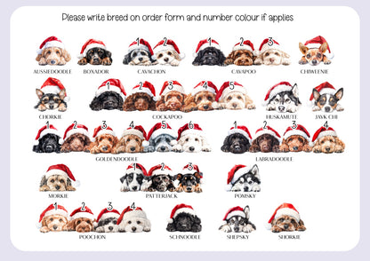 Personalised Dog Pet Stocking - Christmas Stocking for pets - various breeds ans colours - custom Santa sack for pets