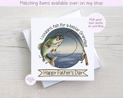 You are a reel great dad fathers day Card - fishing card for him - fathers day