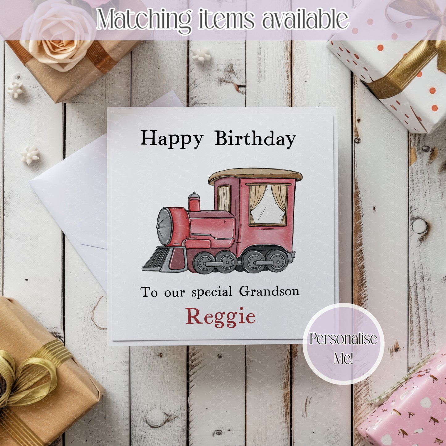 Personalised Transport Card - Custom Boat - Plane - Truck Card - Kids Card - Personalised Relation Card