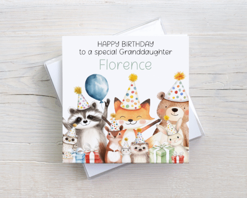 Happy birthday Animal Themed Birthday Card - Cute Animal Card - Occasion Card For Kids