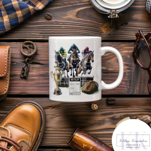Horse Racing Mug - Horse Races - Betting Slip - Race Horse - custom note